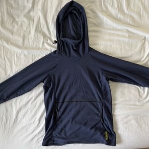 Melanzana Space Navy Micro Grid Hoodie